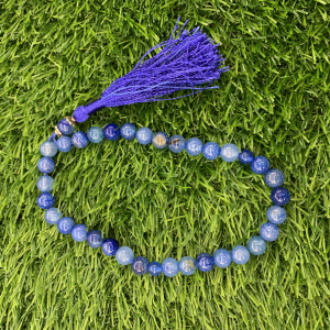 Blue  Aqeeq 33 Beads - 8 mm