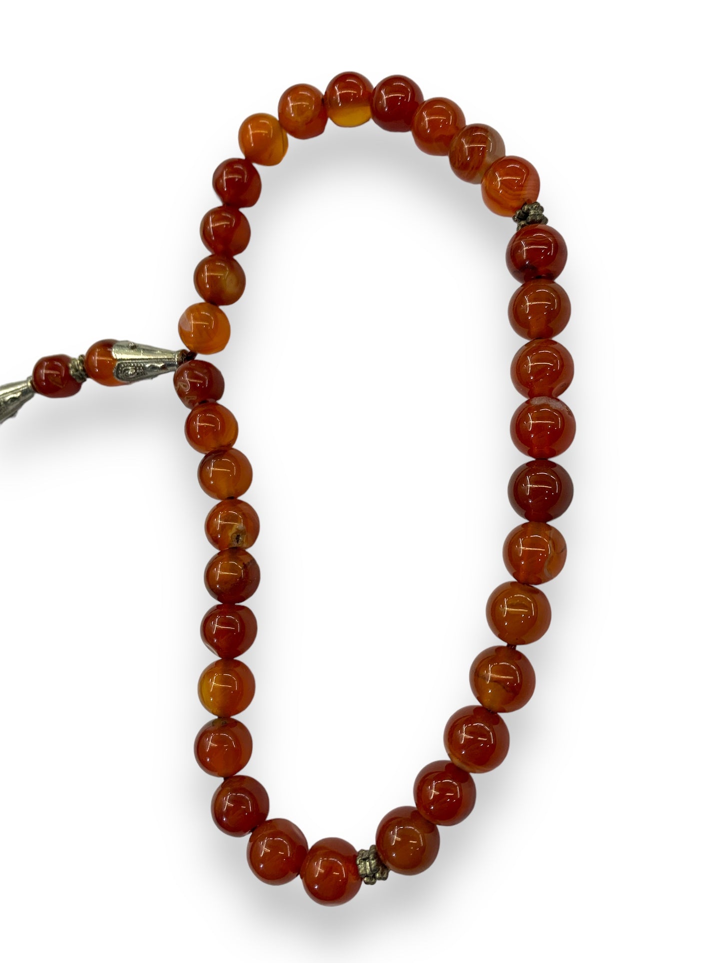 Yamni Aqeeq  33 Beads - 8 mm