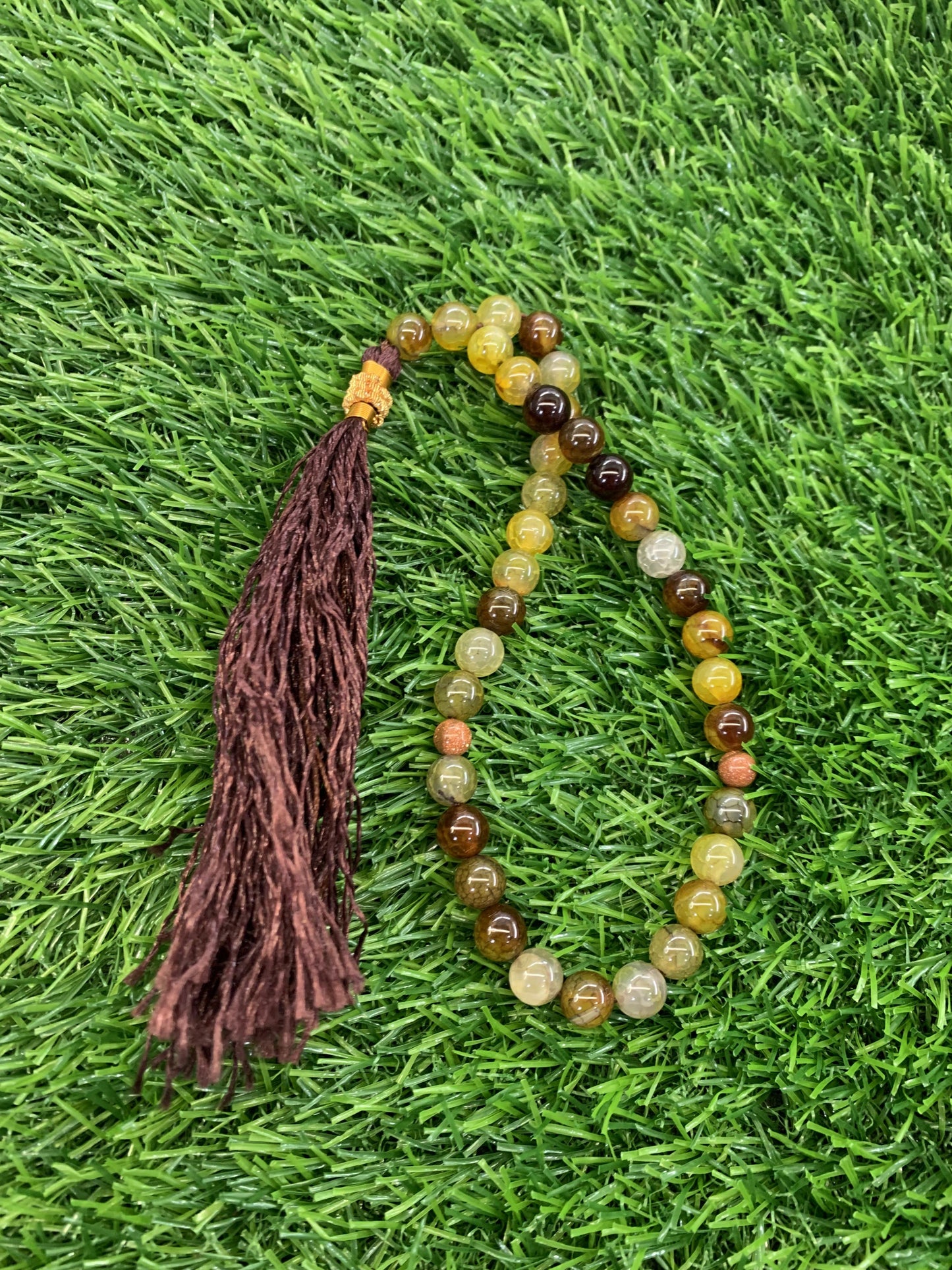 Aqeeq Yamni 33 Beads - 8 mm