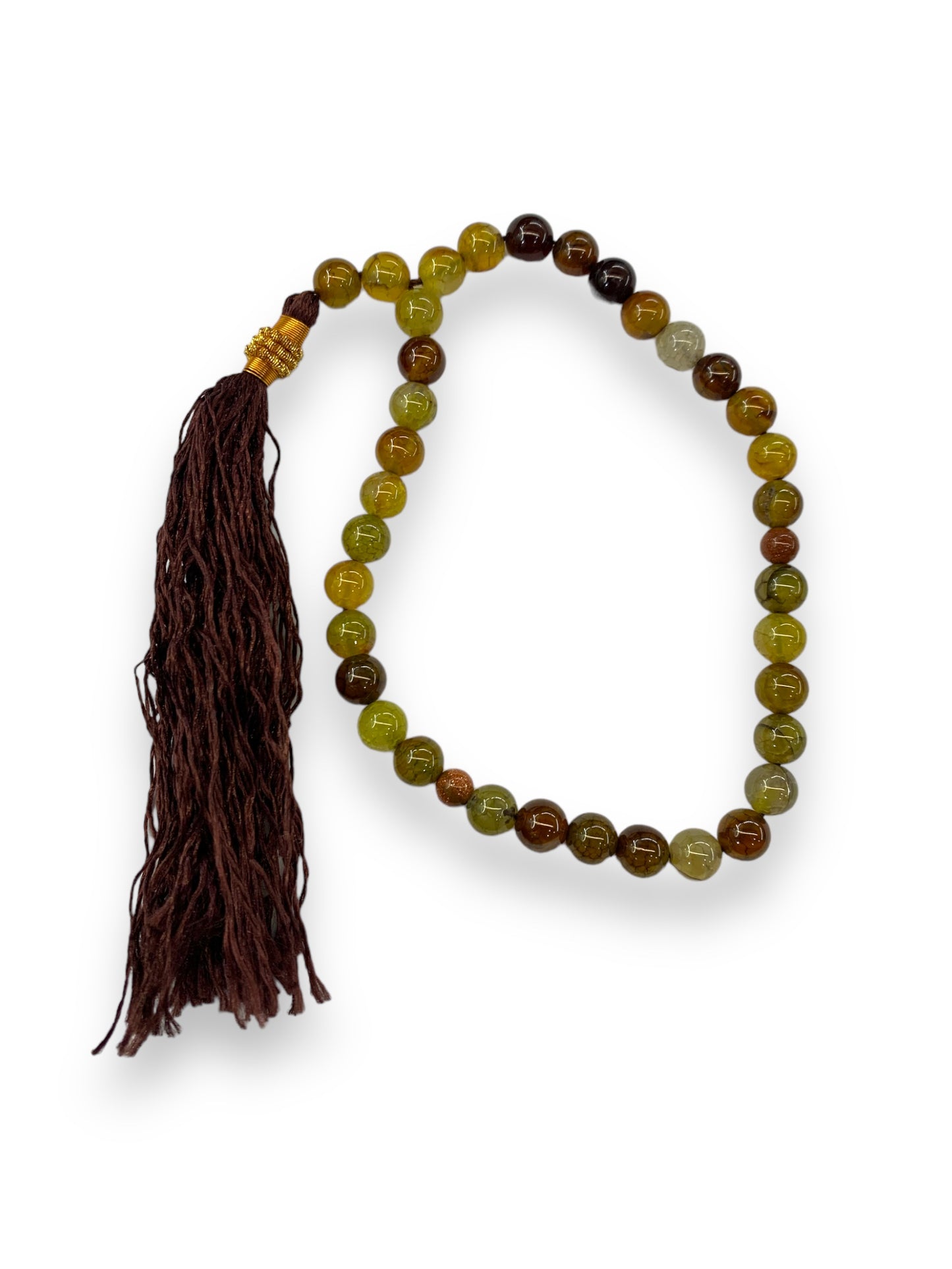 Aqeeq Yamni 33 Beads - 8 mm