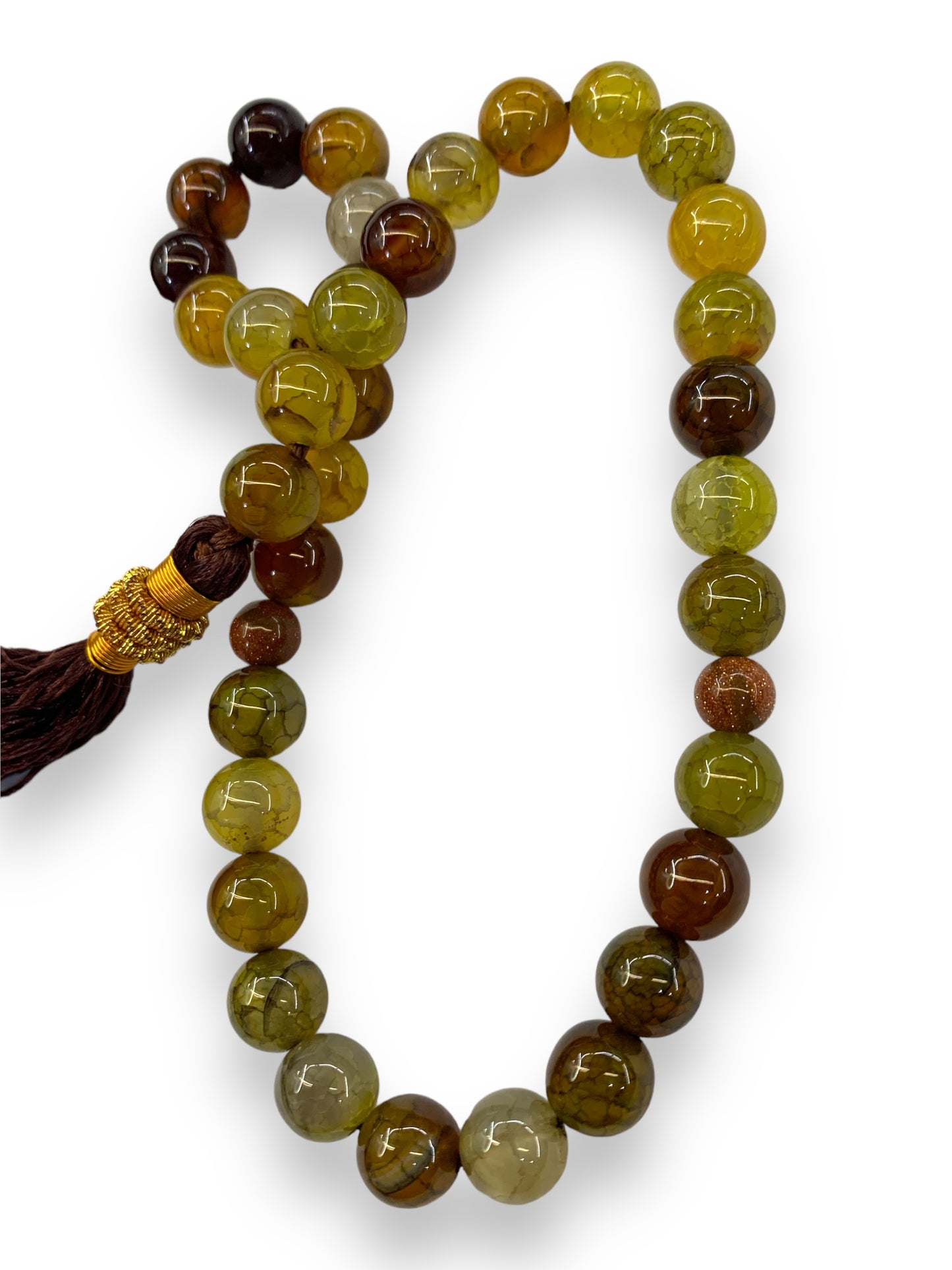 Aqeeq Yamni 33 Beads - 8 mm