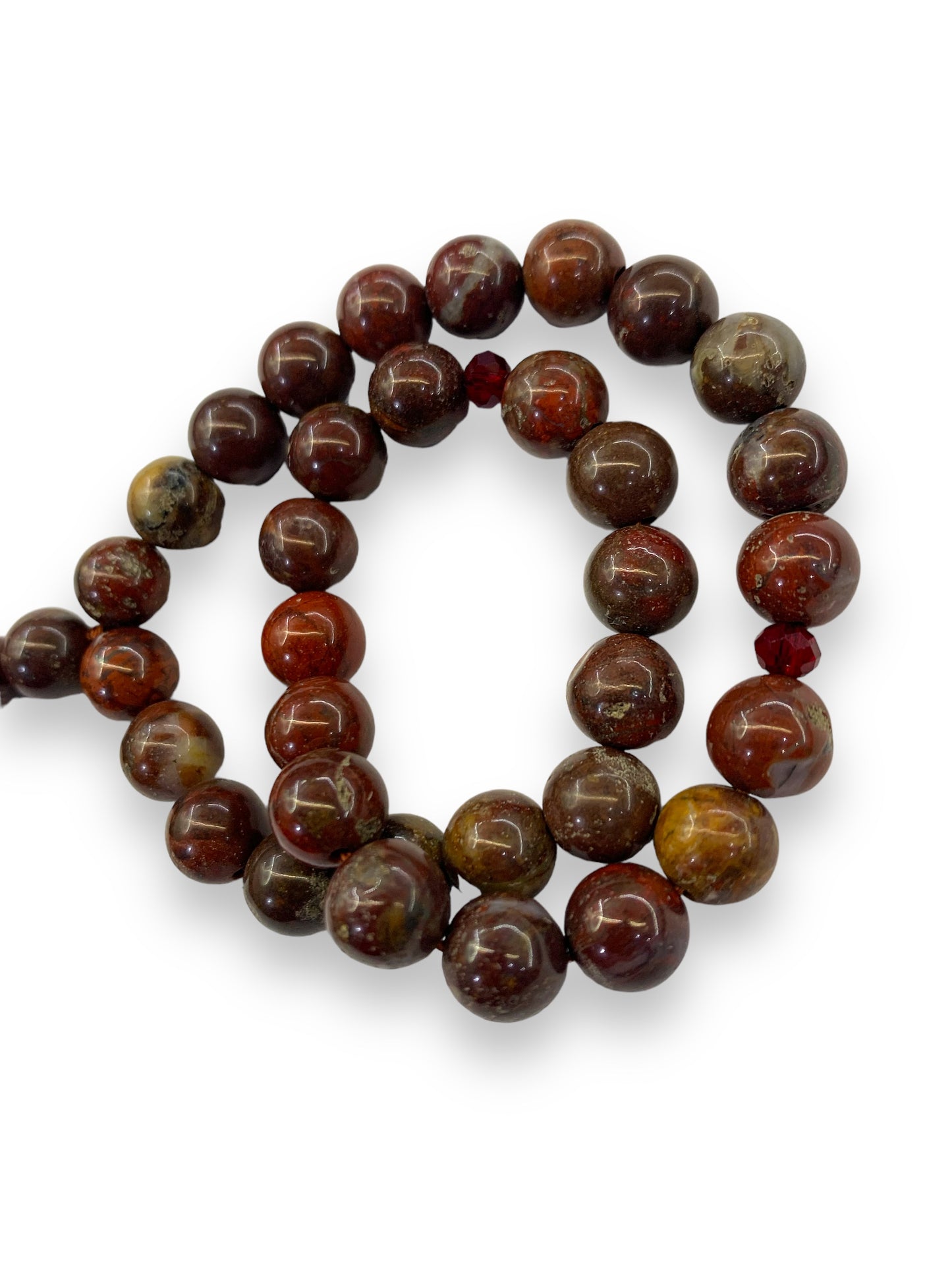 Jasper Red 33 Beads - 8 mm