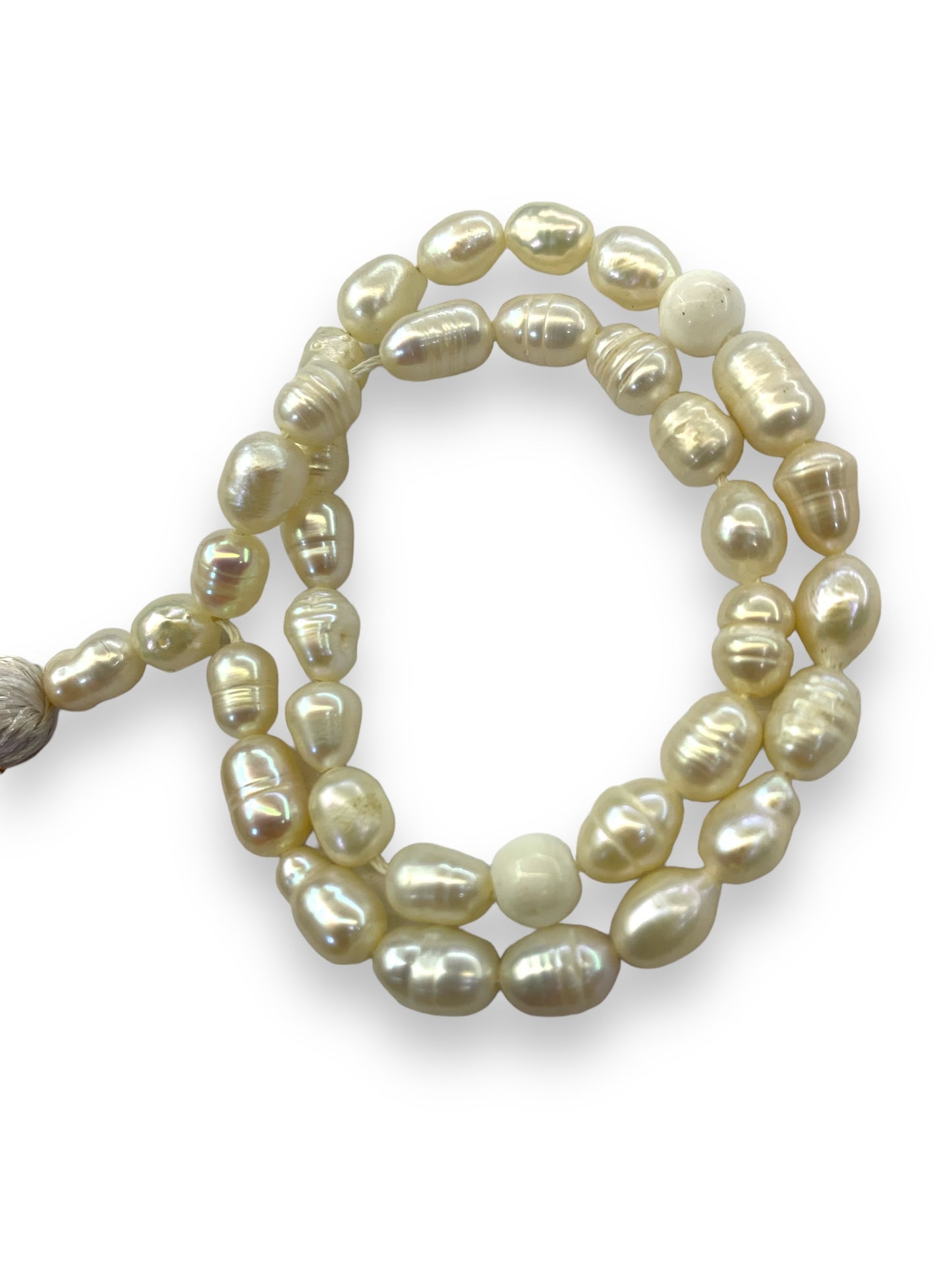 Pearl-Moti 33 Beads - 7.5x5 mm