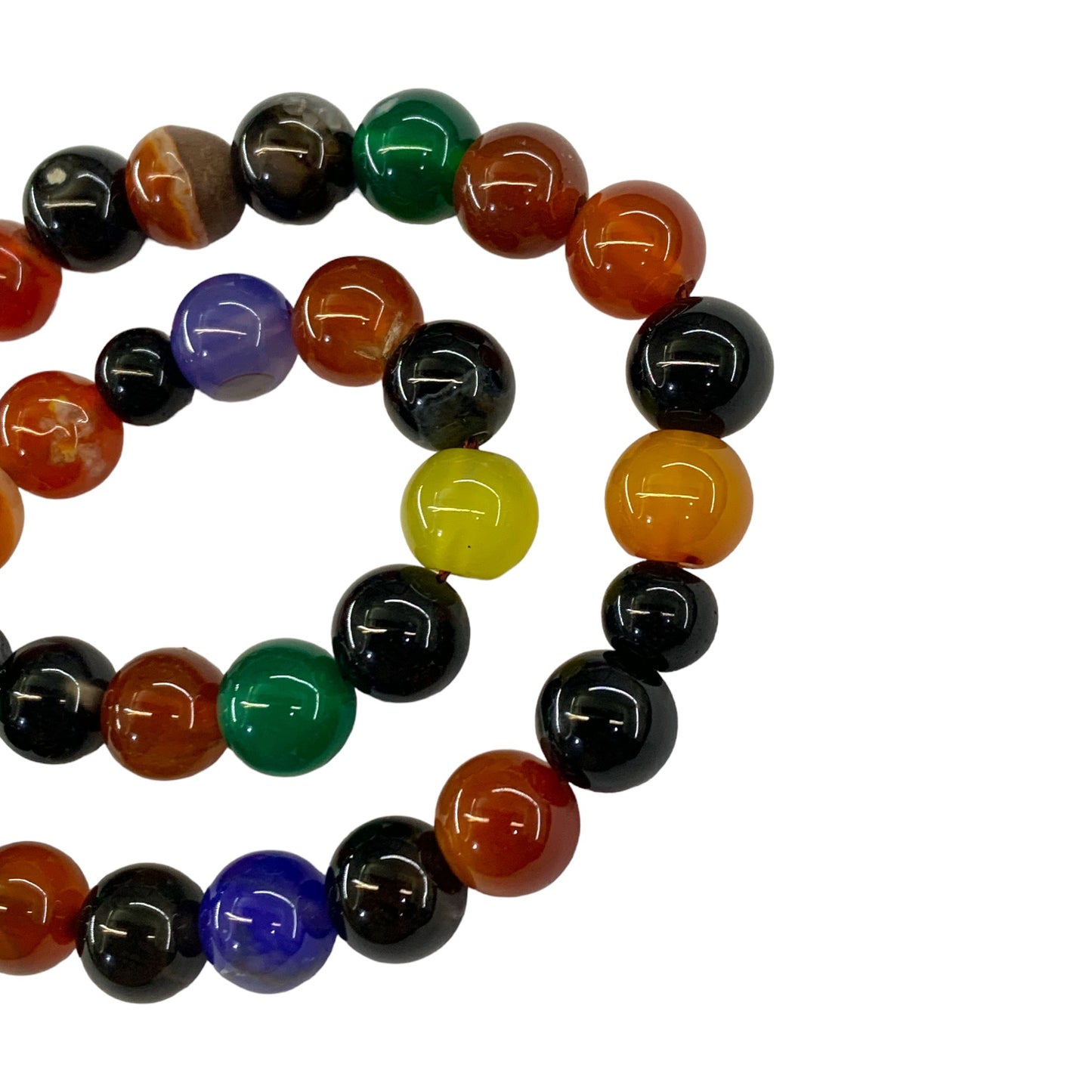 Multicolor Aqeeq (33 Beads) - 8 mm