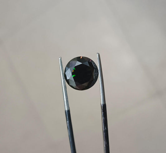 Black Moissanite Diamond 4.70ct