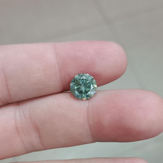 Green Moissanite Diamond 2.45ct