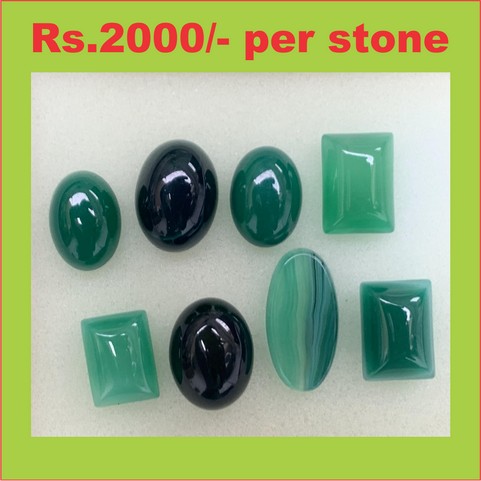 Green and Black Agate