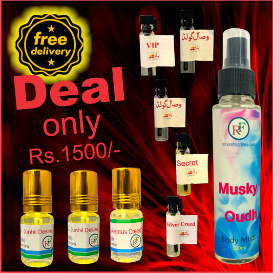 Body Mist & Attar Deal Bundle of Top Quality